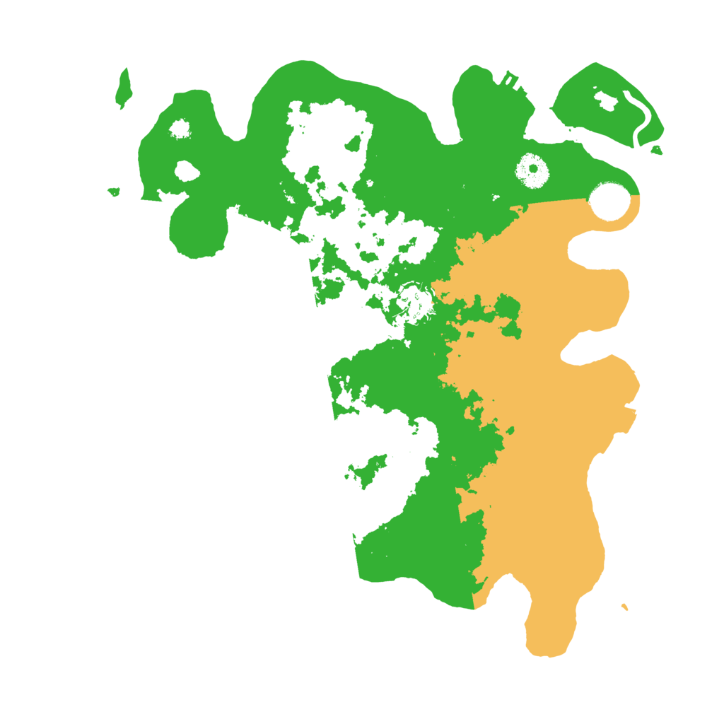 Biome Rust Map: Procedural Map, Size: 3300, Seed: 51397416