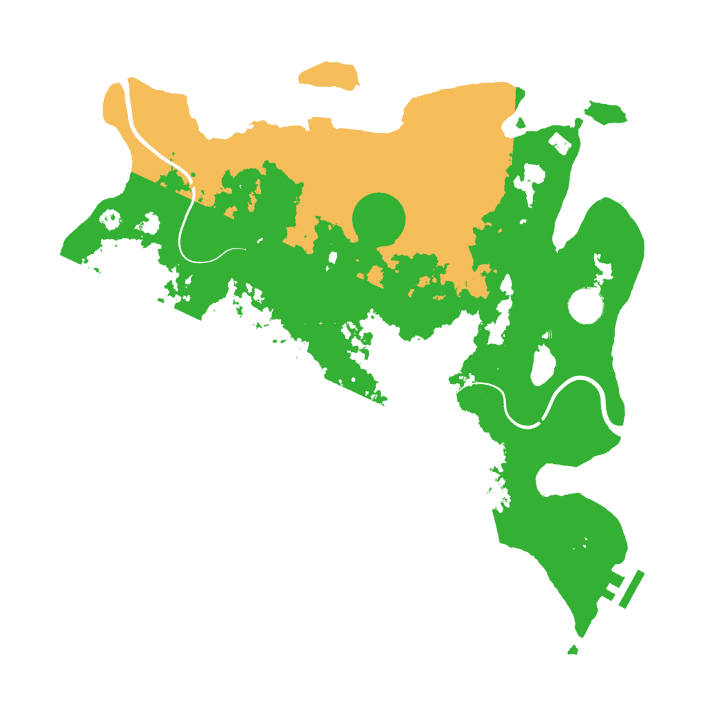 Biome Rust Map: Procedural Map, Size: 3500, Seed: 30560138