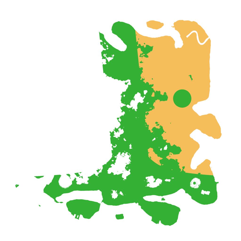 Biome Rust Map: Procedural Map, Size: 3500, Seed: 15214