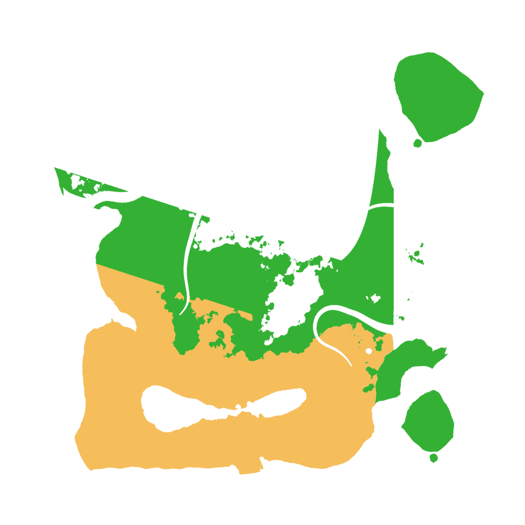 Biome Rust Map: Procedural Map, Size: 2500, Seed: 214