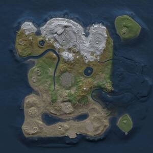 Thumbnail Rust Map: Procedural Map, Size: 2500, Seed: 214, 8 Monuments