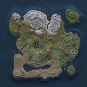 Thumbnail Rust Map: Procedural Map, Size: 2500, Seed: 214, 11 Monuments