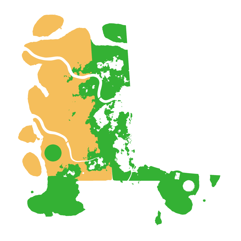 Biome Rust Map: Procedural Map, Size: 3750, Seed: 132