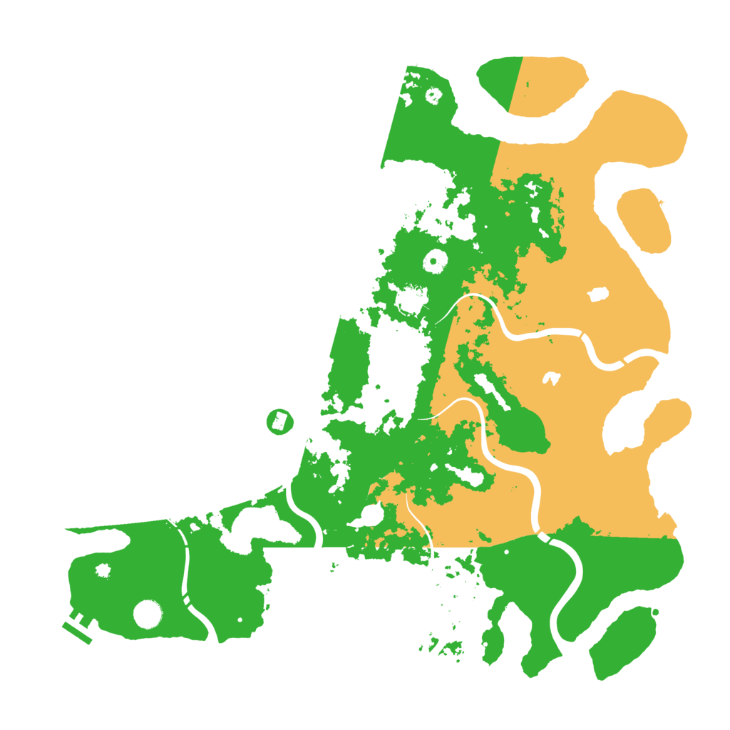 Biome Rust Map: Procedural Map, Size: 4500, Seed: 422153045
