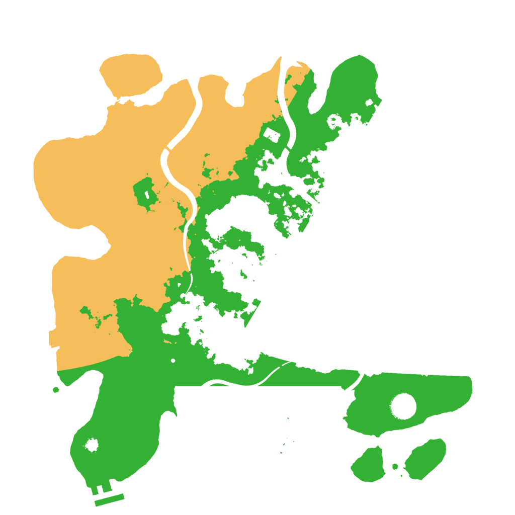 Biome Rust Map: Procedural Map, Size: 3500, Seed: 35036321