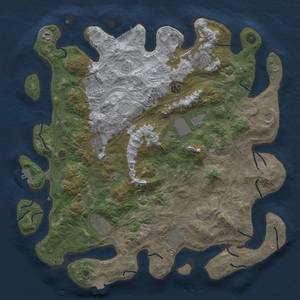 Thumbnail Rust Map: Procedural Map, Size: 4500, Seed: 5276, 19 Monuments