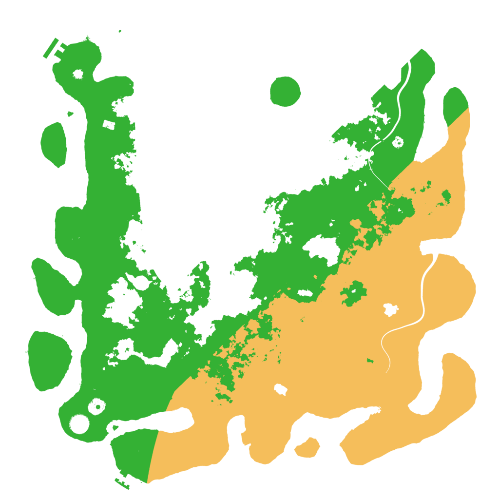 Biome Rust Map: Procedural Map, Size: 4500, Seed: 5276