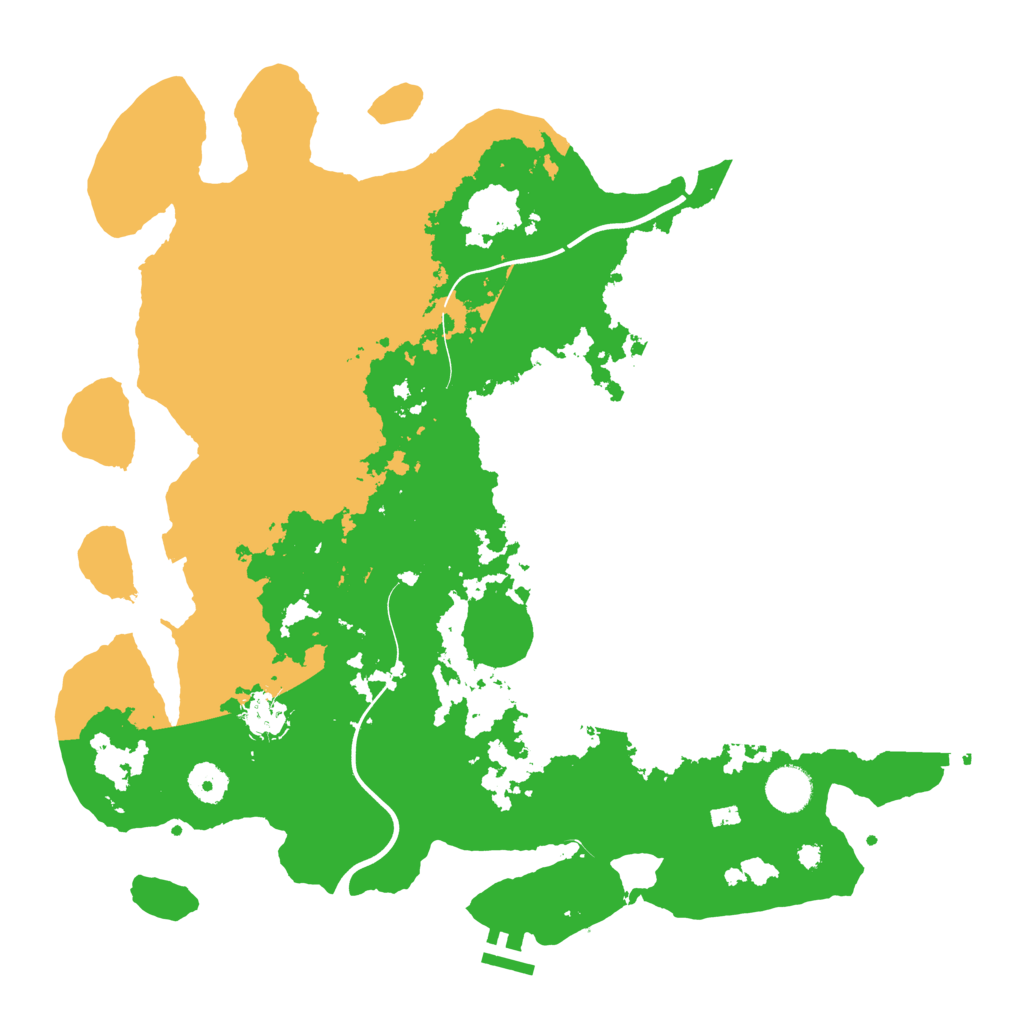 Biome Rust Map: Procedural Map, Size: 3900, Seed: 91201953