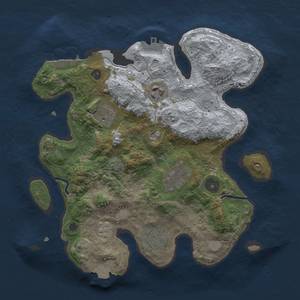 Thumbnail Rust Map: Procedural Map, Size: 3000, Seed: 445434770, 13 Monuments