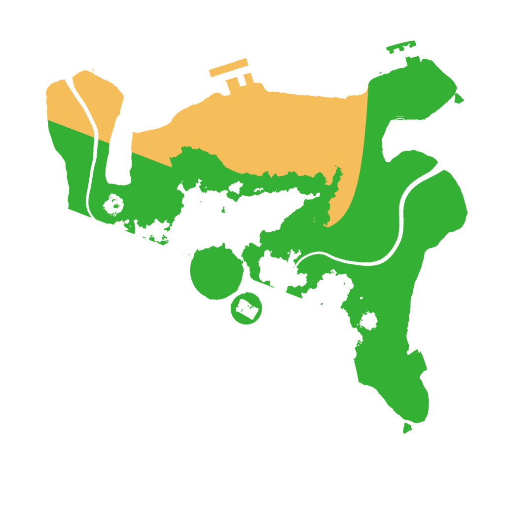 Biome Rust Map: Procedural Map, Size: 2600, Seed: 464735729