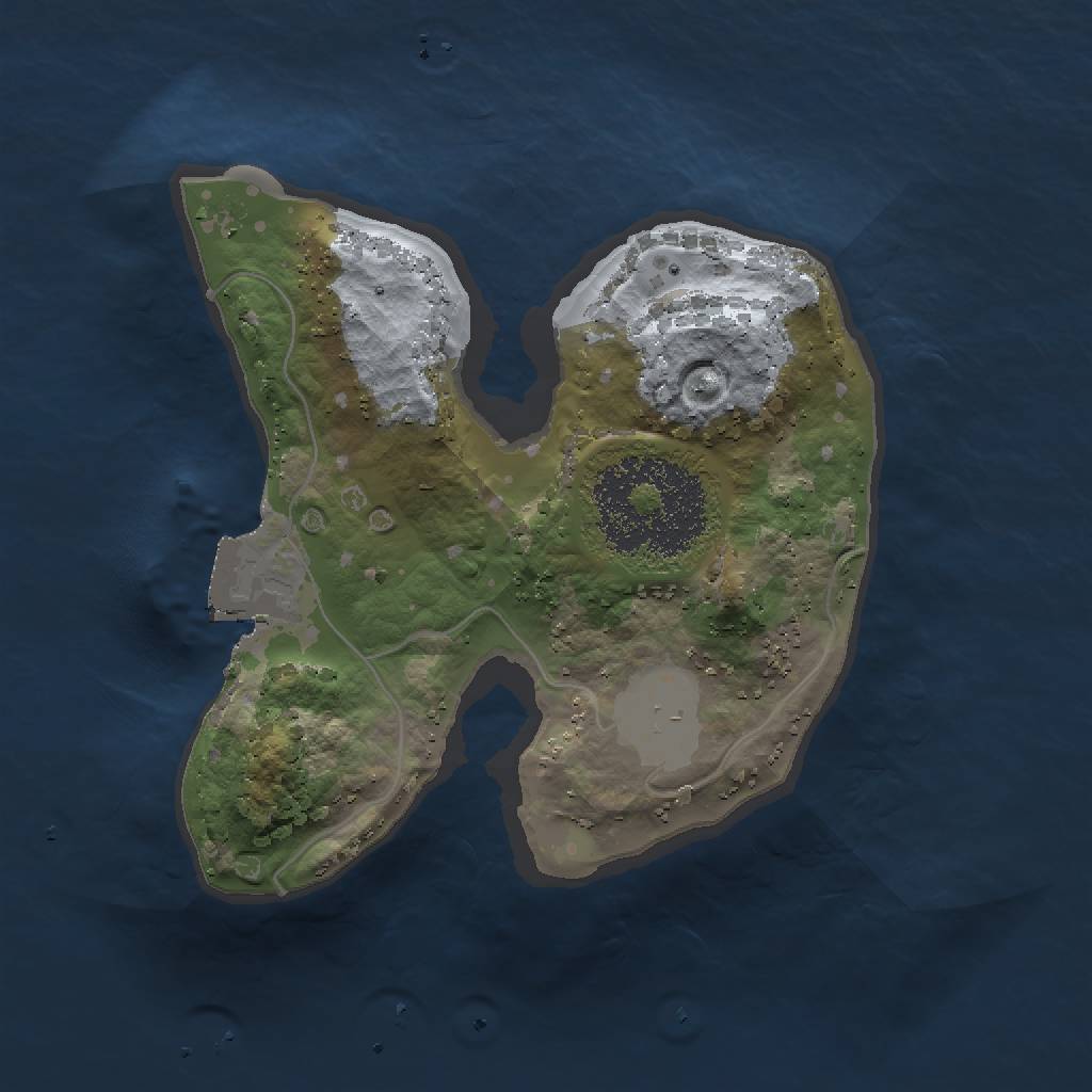 Rust Map: Procedural Map, Size: 1500, Seed: 1533679104, 3 Monuments