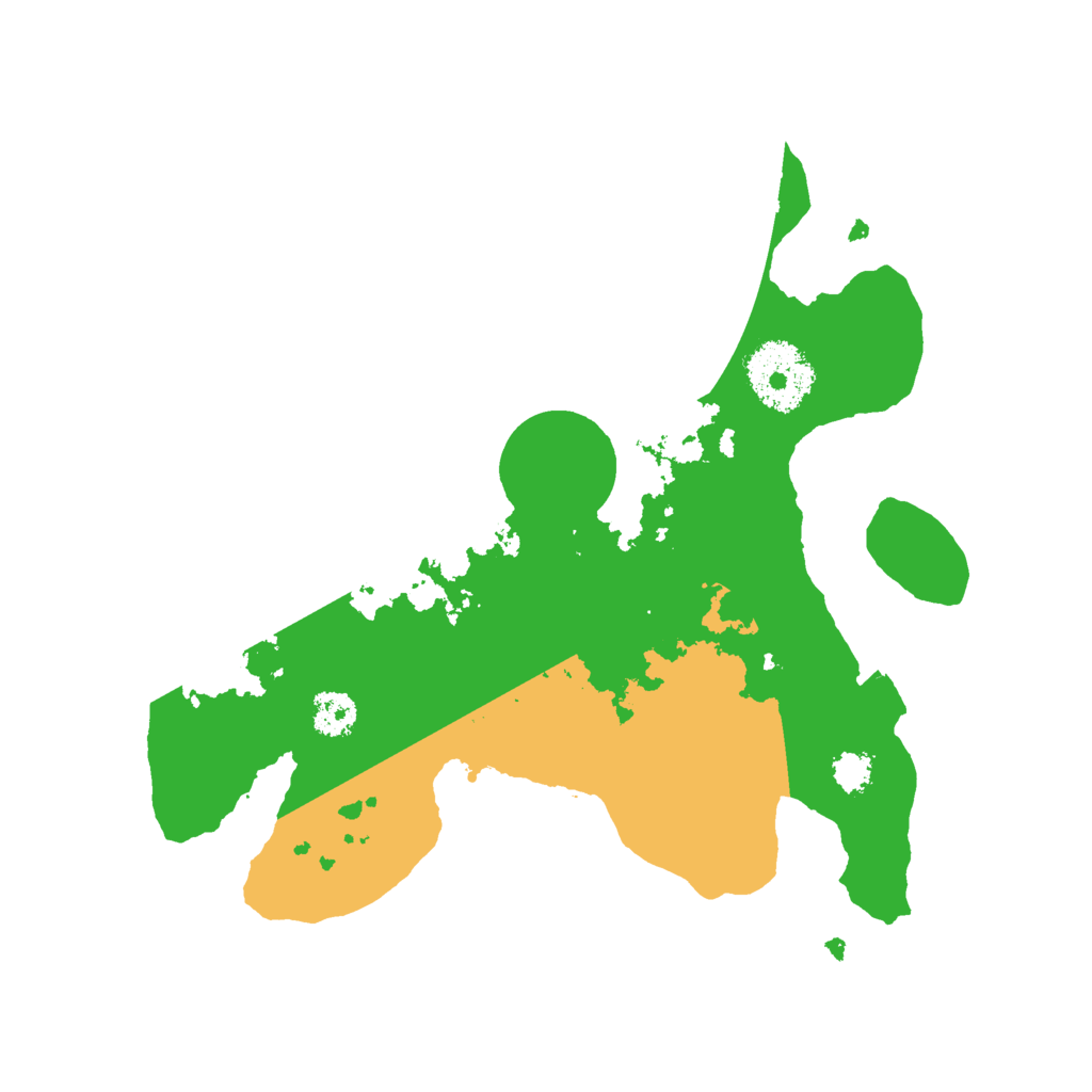Biome Rust Map: Procedural Map, Size: 2500, Seed: 28012021