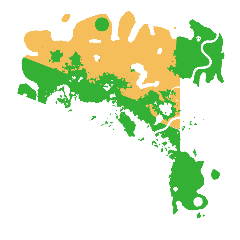 Biome Rust Map: Procedural Map, Size: 4550, Seed: 1536085