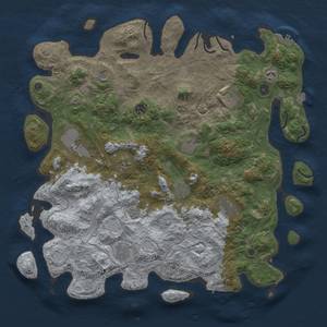 Thumbnail Rust Map: Procedural Map, Size: 4550, Seed: 1536085, 19 Monuments