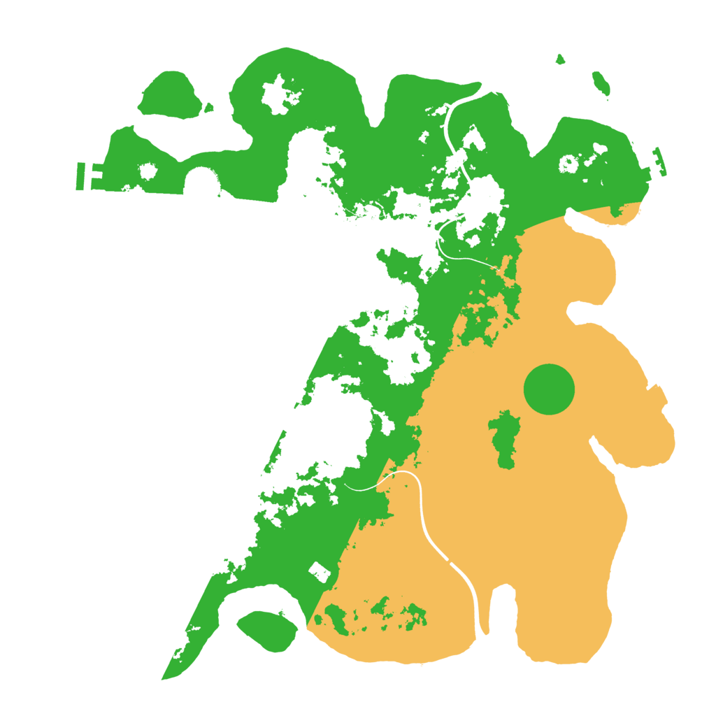 Biome Rust Map: Procedural Map, Size: 3700, Seed: 2024