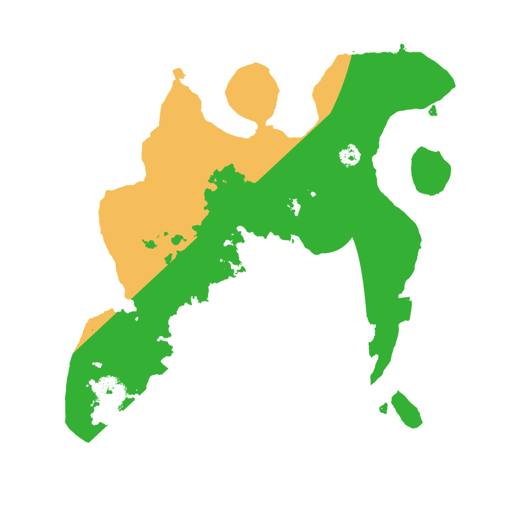 Biome Rust Map: Procedural Map, Size: 2500, Seed: 1454512313