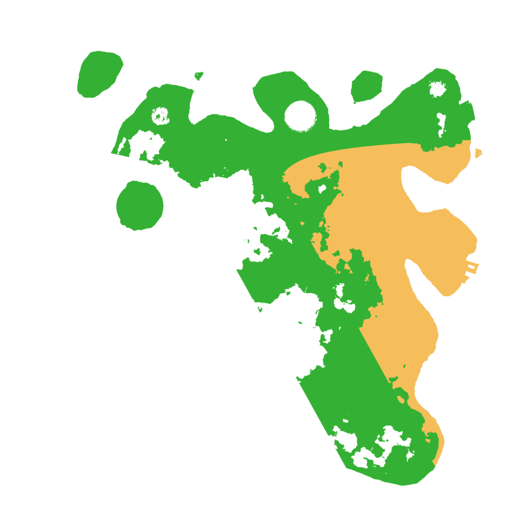 Biome Rust Map: Procedural Map, Size: 3000, Seed: 25243