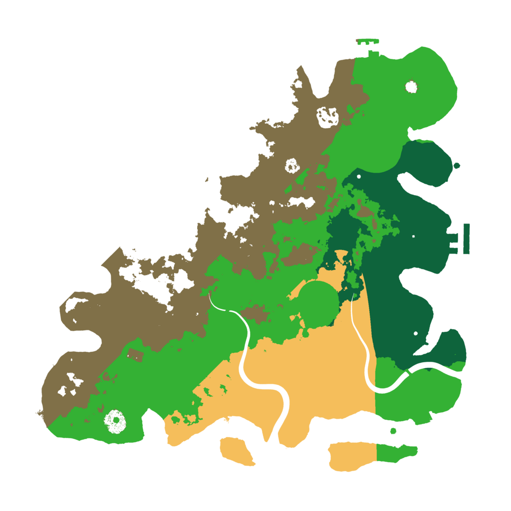 Biome Rust Map: Procedural Map, Size: 3400, Seed: 6482