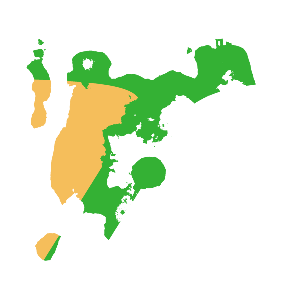 Biome Rust Map: Procedural Map, Size: 2500, Seed: 212404