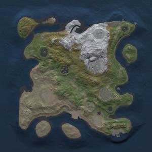 Thumbnail Rust Map: Procedural Map, Size: 2700, Seed: 10384605, 12 Monuments
