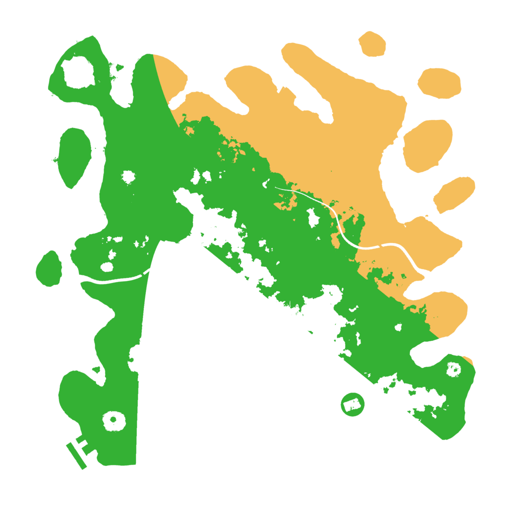 Biome Rust Map: Procedural Map, Size: 3500, Seed: 320356685