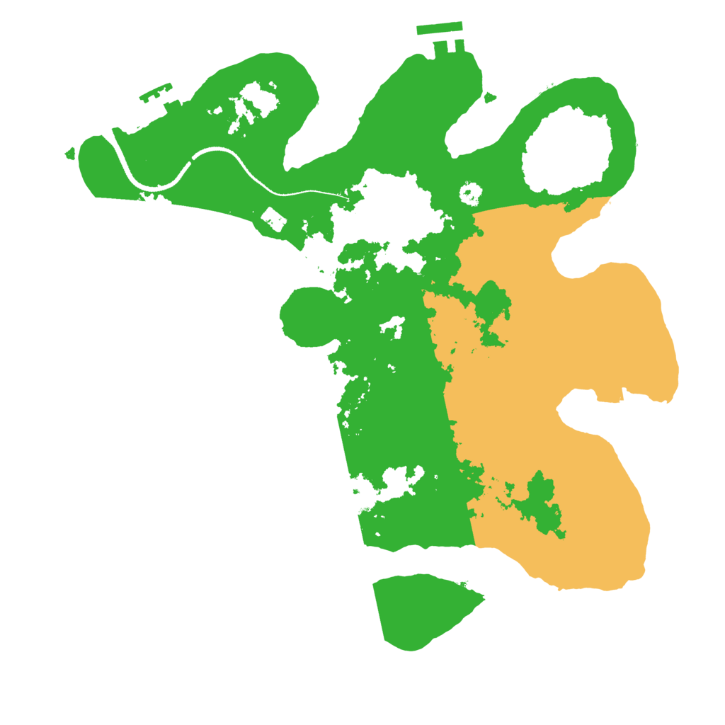 Biome Rust Map: Procedural Map, Size: 3200, Seed: 863306252
