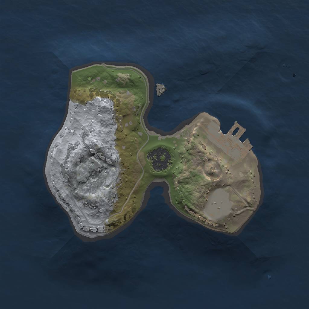 Rust Map: Procedural Map, Size: 1400, Seed: 829955974, 4 Monuments