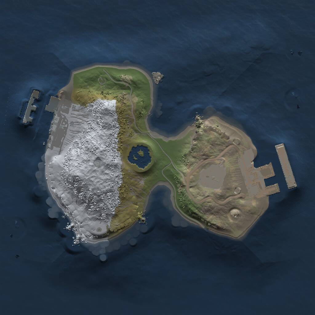Rust Map: Procedural Map, Size: 1400, Seed: 829955974, 3 Monuments