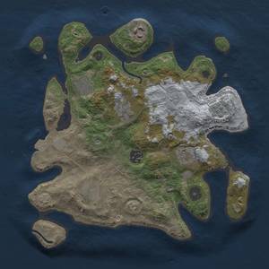 Thumbnail Rust Map: Procedural Map, Size: 3000, Seed: 813857389, 13 Monuments