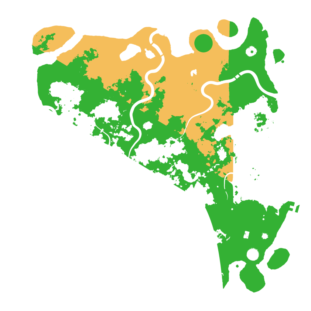 Biome Rust Map: Procedural Map, Size: 4500, Seed: 304162928