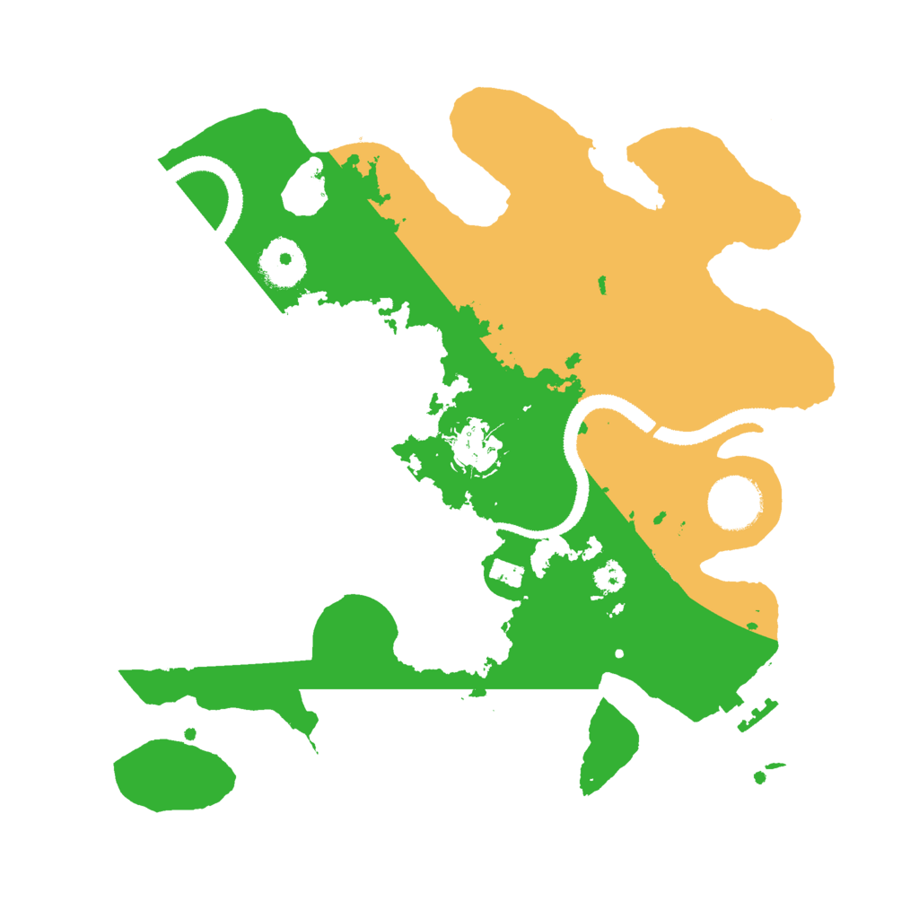 Biome Rust Map: Procedural Map, Size: 3000, Seed: 77314204