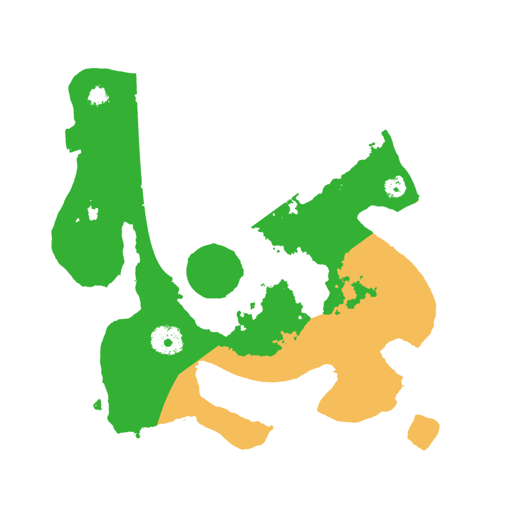 Biome Rust Map: Procedural Map, Size: 2500, Seed: 45893