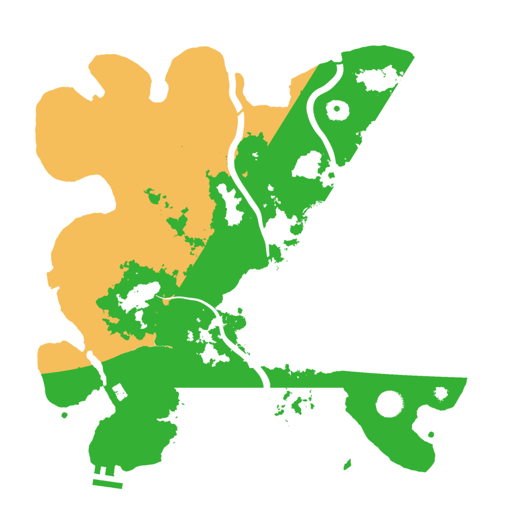 Biome Rust Map: Procedural Map, Size: 3500, Seed: 539940043