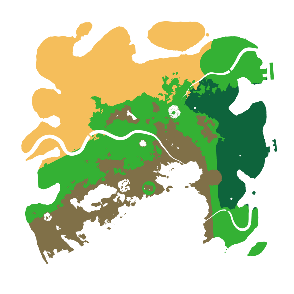 Biome Rust Map: Procedural Map, Size: 3500, Seed: 1041613498