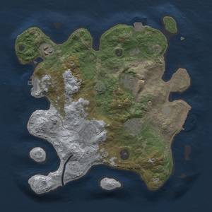 Thumbnail Rust Map: Procedural Map, Size: 3000, Seed: 1677875685, 12 Monuments