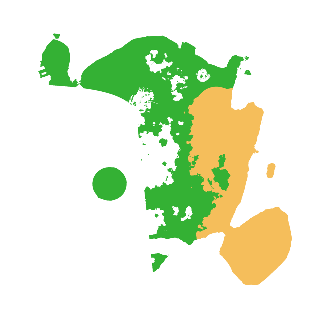 Biome Rust Map: Procedural Map, Size: 2500, Seed: 847822158