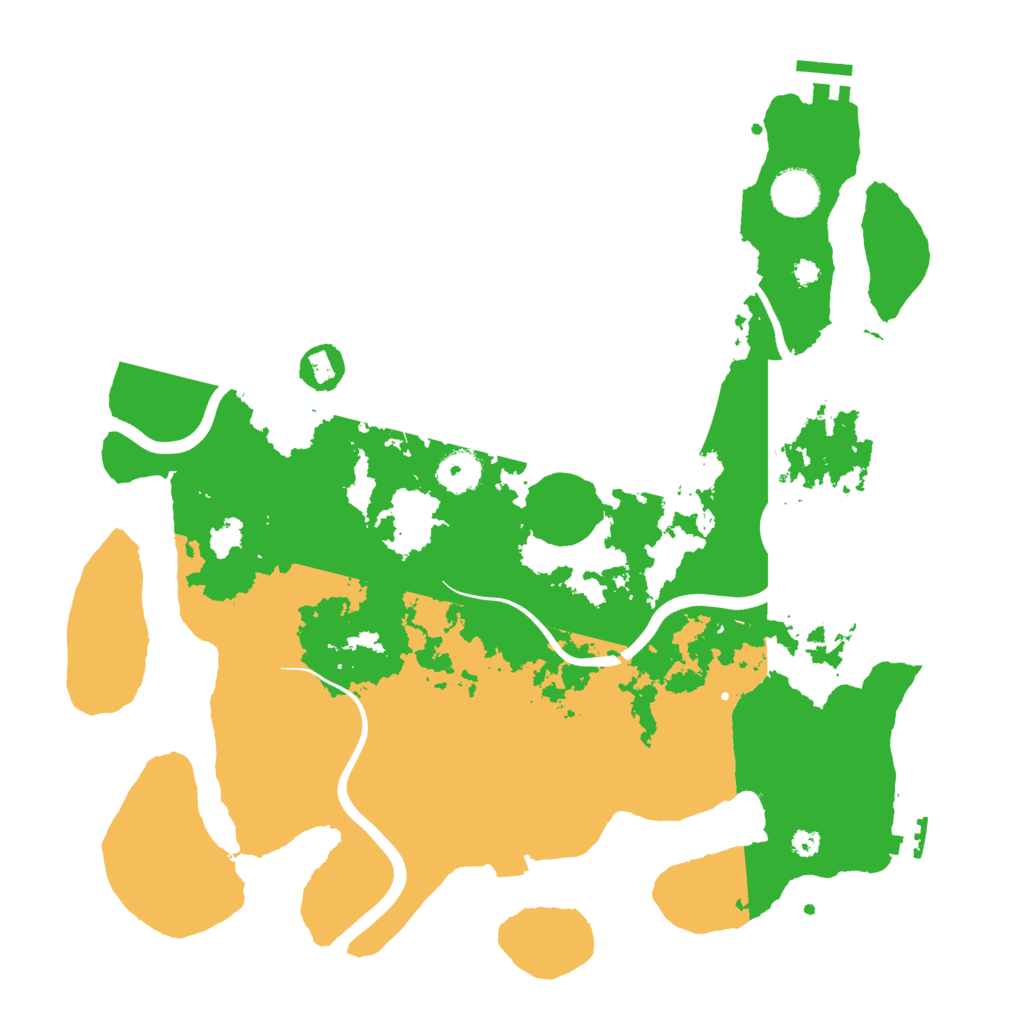 Biome Rust Map: Procedural Map, Size: 3700, Seed: 817047255