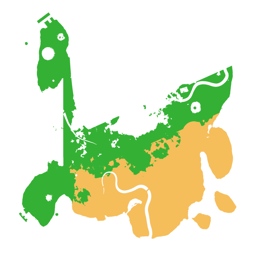 Biome Rust Map: Procedural Map, Size: 3500, Seed: 897351100