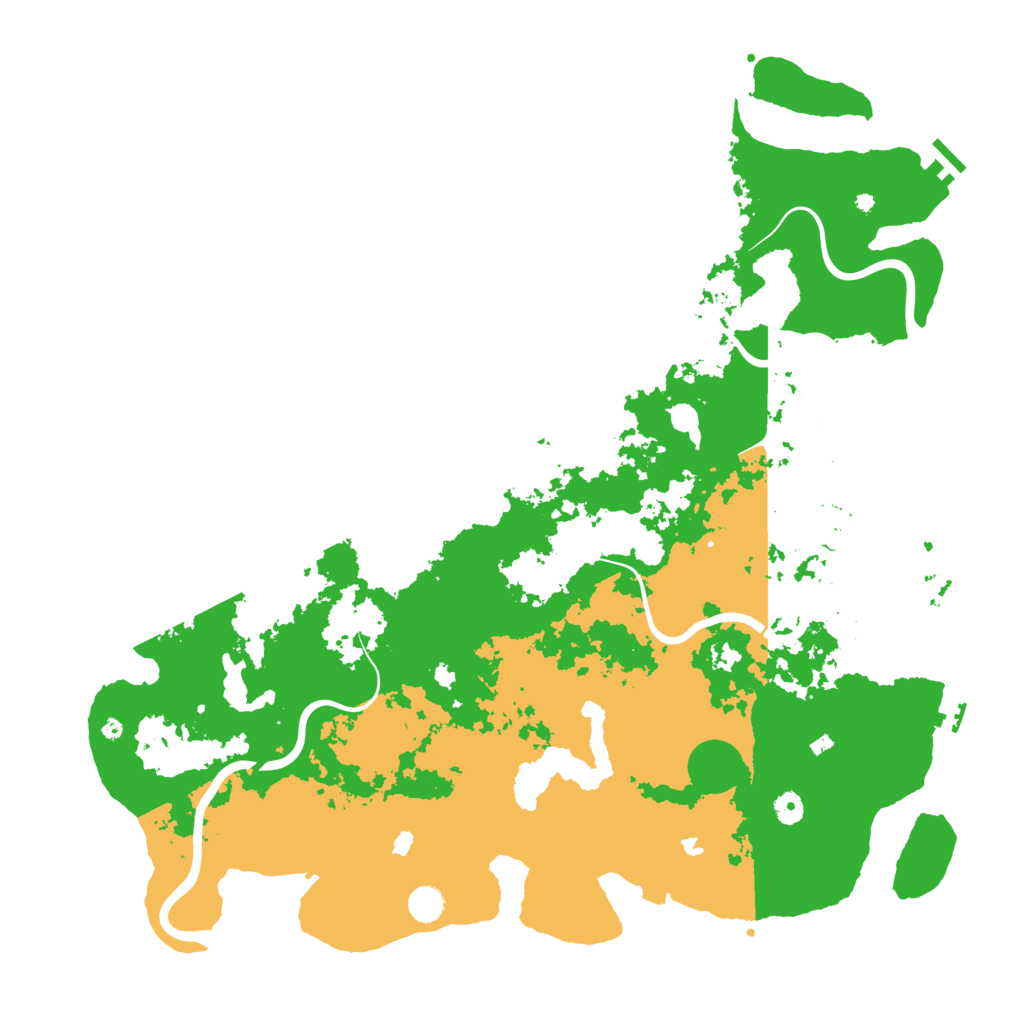 Biome Rust Map: Procedural Map, Size: 5000, Seed: 208124735