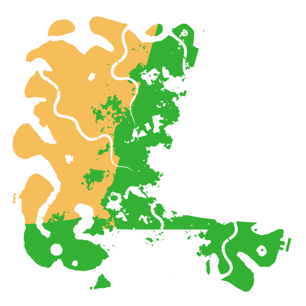 Biome Rust Map: Procedural Map, Size: 4500, Seed: 1217755846