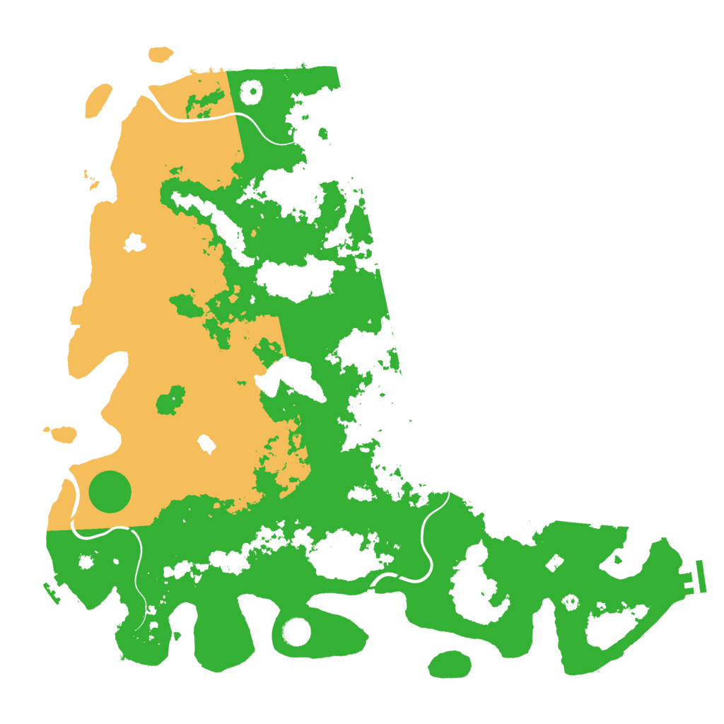 Biome Rust Map: Procedural Map, Size: 4500, Seed: 5418