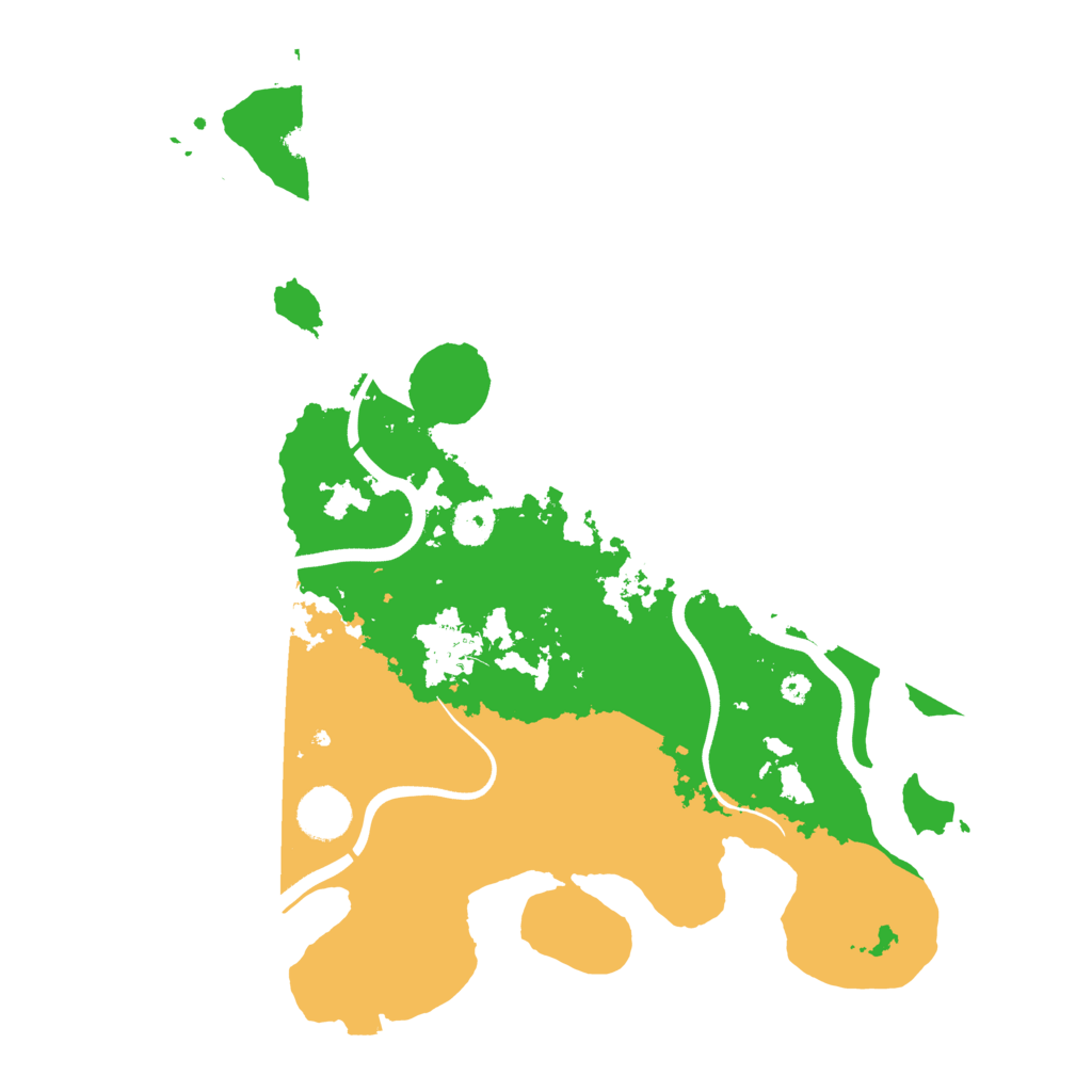 Biome Rust Map: Procedural Map, Size: 3700, Seed: 39