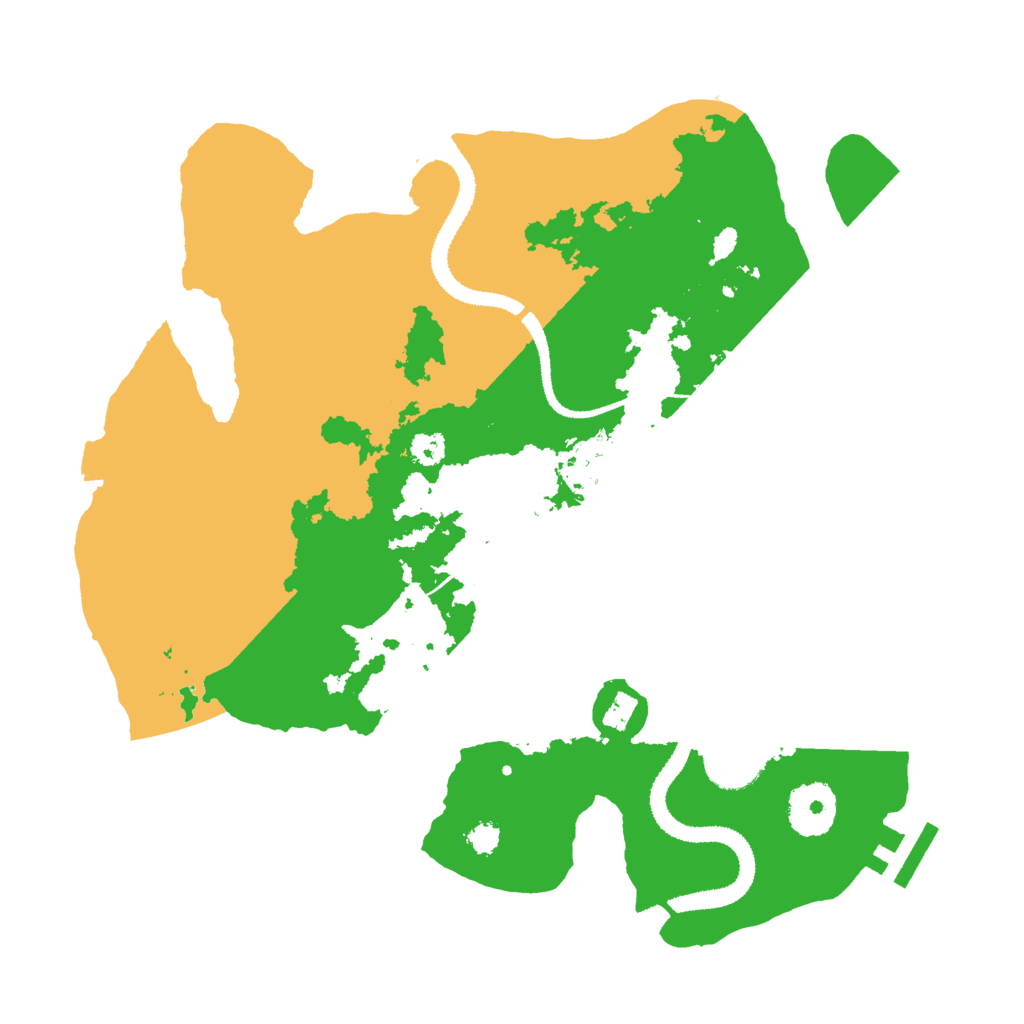 Biome Rust Map: Procedural Map, Size: 3000, Seed: 32196