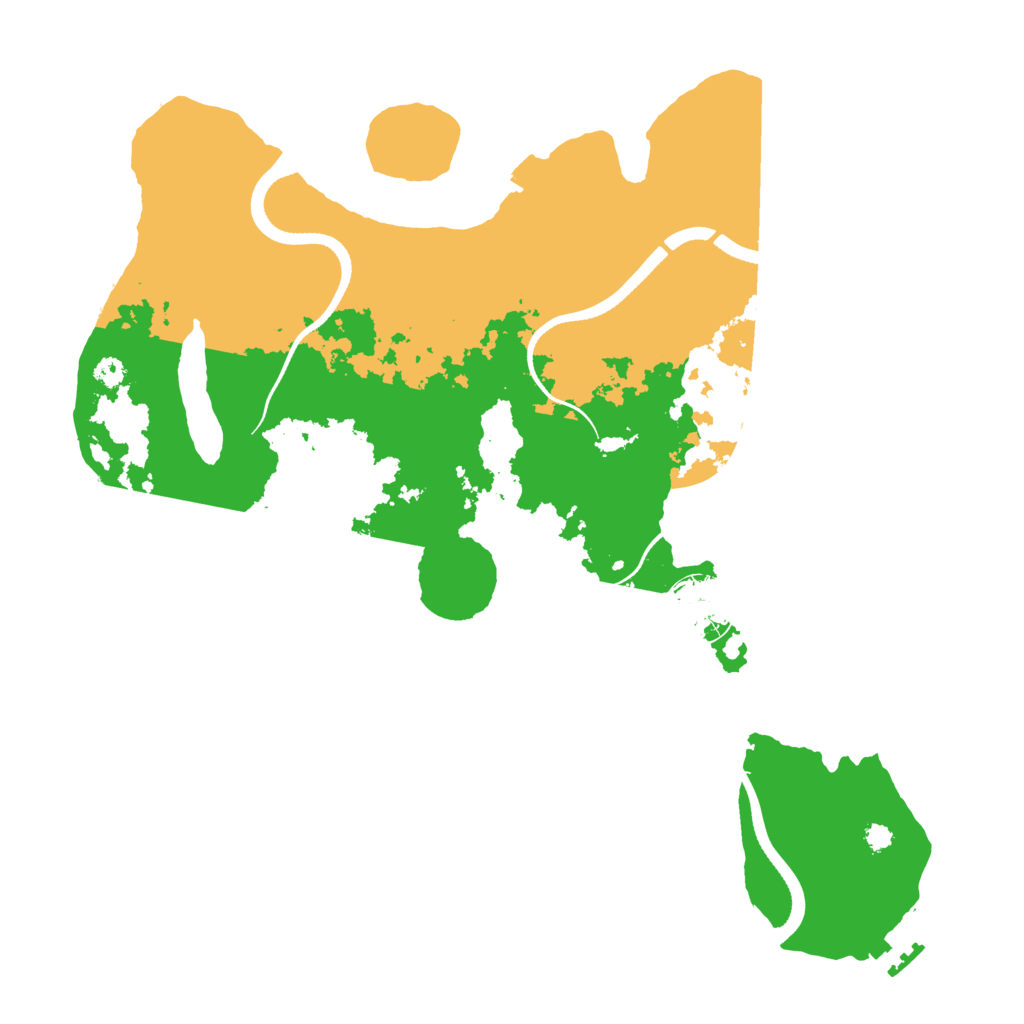 Biome Rust Map: Procedural Map, Size: 3500, Seed: 492466852