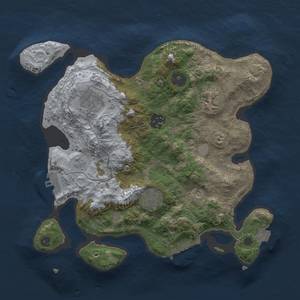 Thumbnail Rust Map: Procedural Map, Size: 3000, Seed: 152612753, 12 Monuments