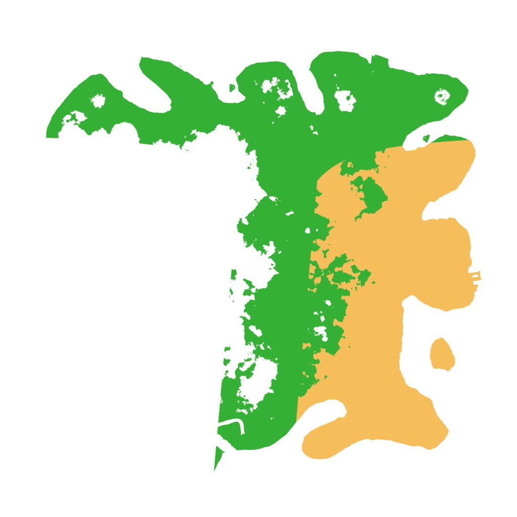 Biome Rust Map: Procedural Map, Size: 3500, Seed: 7136