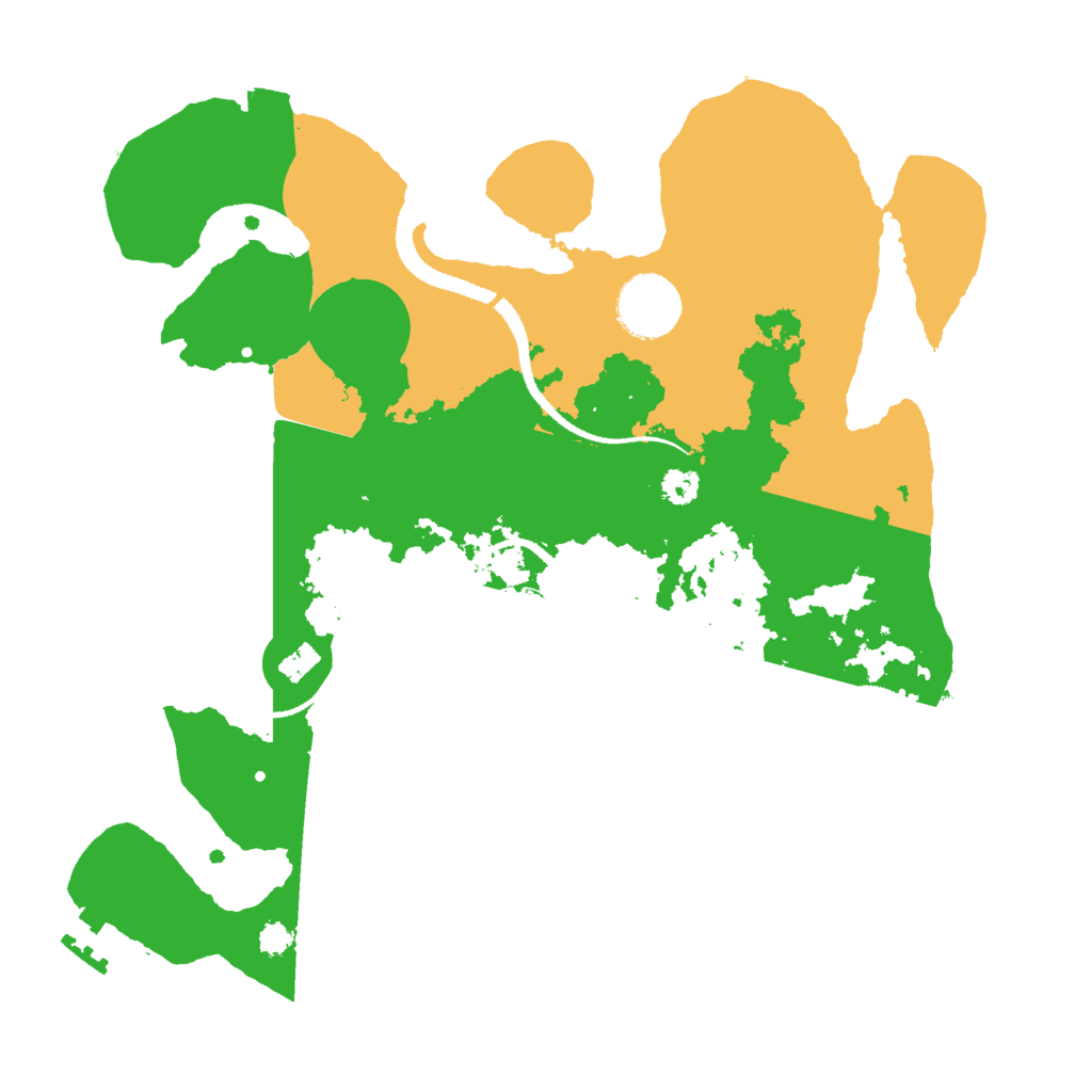 Biome Rust Map: Procedural Map, Size: 3000, Seed: 22895