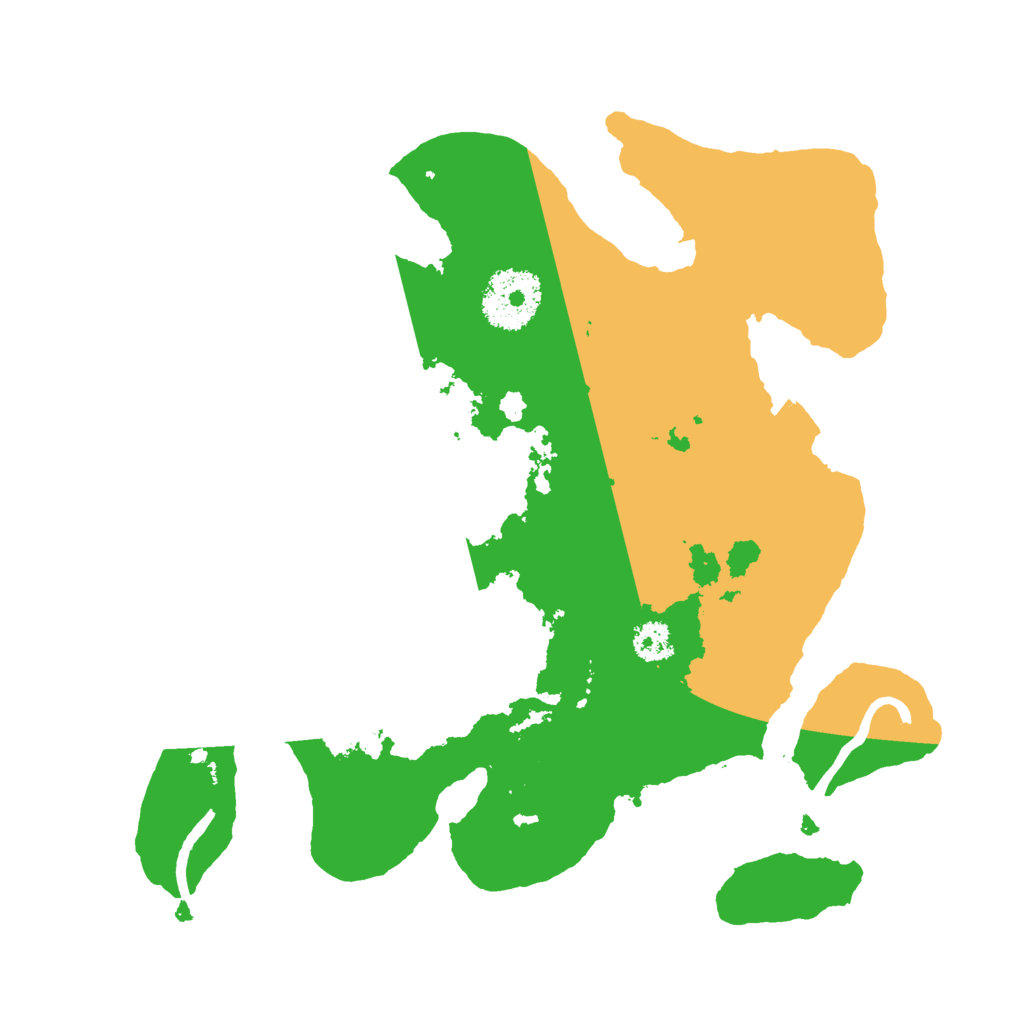 Biome Rust Map: Procedural Map, Size: 2600, Seed: 4352