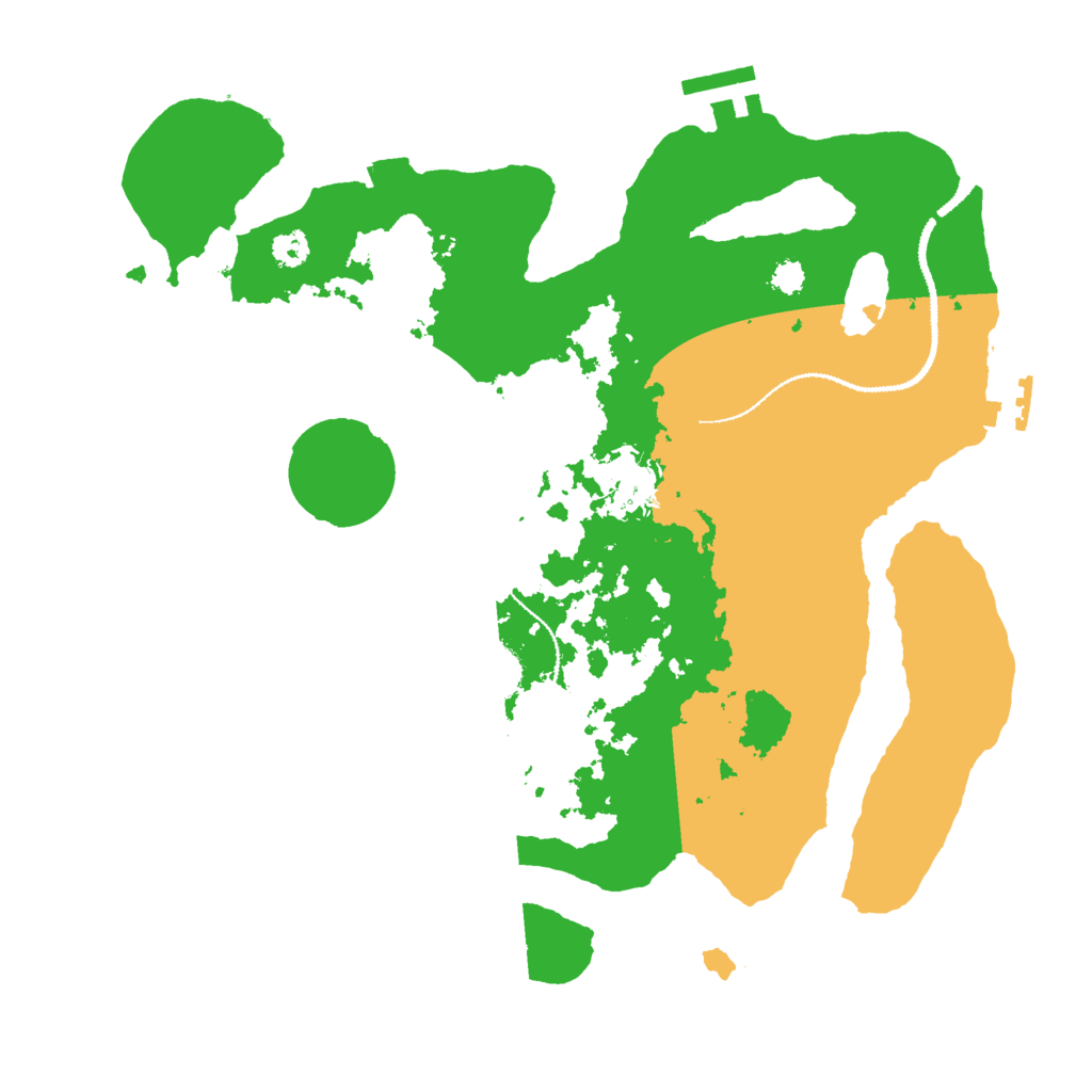 Biome Rust Map: Procedural Map, Size: 3000, Seed: 63494