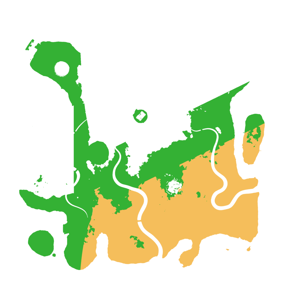 Biome Rust Map: Procedural Map, Size: 3500, Seed: 15494426